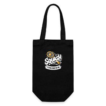Squash-Trainerin Shirt Ausrüstung Coach Spiel - Geschenkbeutel für Flaschen - Schwarz - Vorne