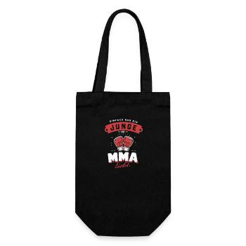 Retro-MMA Junge Martial Arts Liebhaber Geschenk - Geschenkbeutel für Flaschen - Schwarz - Vorne