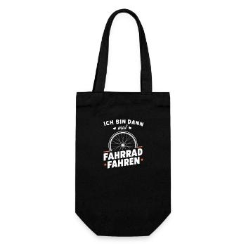 Fahrrad-Shirt Radfahren Hobby Sport Geschenk - Geschenkbeutel für Flaschen - Schwarz - Vorne