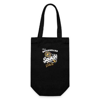 Squash-Shirt Offizielles Spiel-Outfit Sport - Geschenkbeutel für Flaschen - Schwarz - Vorne