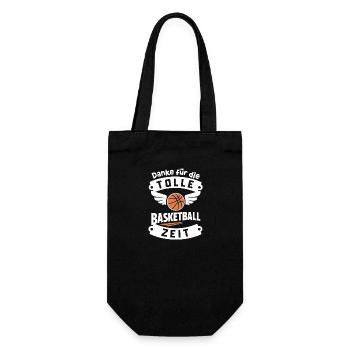 Danke Basketball Abschied Team Dankeschön - Geschenkbeutel für Flaschen - Schwarz - Vorne
