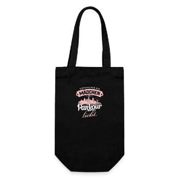 Mädchen Parkour Liebe Urban Freerunning Geschenk - Geschenkbeutel für Flaschen - Schwarz - Vorne