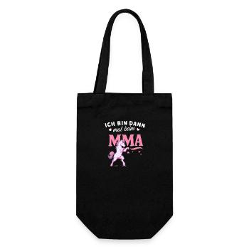 MMA-Einhorn Shirt Kampfsport Martial Arts Fans - Geschenkbeutel für Flaschen - Schwarz - Vorne