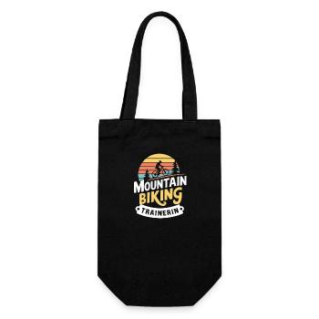 Mountain-Bike Retro Coach T-Shirt Outdoor Fan - Geschenkbeutel für Flaschen - Schwarz - Vorne