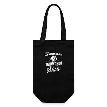 Taekwondo-Shirt Offiziell Kampfsport Fan Wear - Geschenkbeutel für Flaschen - Schwarz - Vorne