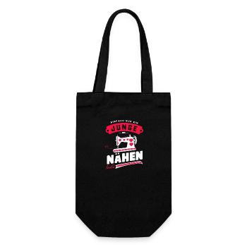 Junge Näht Liebe DIY Handwerk Hobby Unikat - Geschenkbeutel für Flaschen - Schwarz - Vorne