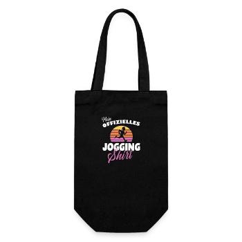 Offizielles Jogging-Shirt | Läufer | Sport | Fun - Geschenkbeutel für Flaschen - Schwarz - Vorne