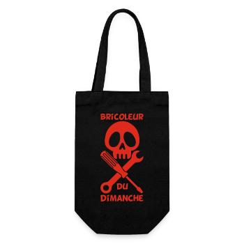 Bricoleur du dimanche (rouge) - Sac à bouteille - noir - Devant