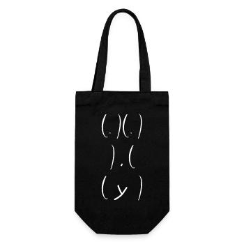 Forme du corps féminin ASCII - Sac à bouteille - noir - Devant