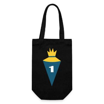 School Cone, School Child 1st Grade, School, Back to School - Gift Bag for Bottles - black - Front