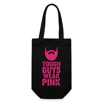 Tough Guys Wear Pink - Gift Bag for Bottles - black - Front