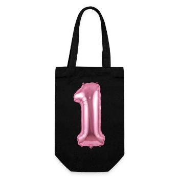 T-shirt d’anniversaire, ballon de premier anniversaire - Sac à bouteille - noir - Devant