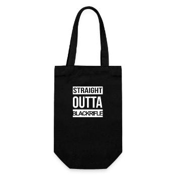 Straight Outta Blackrifle Fun & Gun Shirt - Geschenkbeutel für Flaschen - Schwarz - Vorne