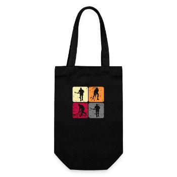 Field Hockey Hockey "Hockey-sport" Hockey Player - Gift Bag for Bottles - black - Front
