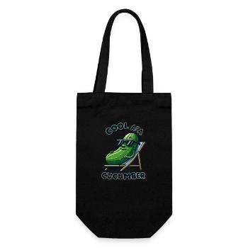 Cool As Acucumber - Gift Bag for Bottles - black - Front