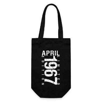 Avril 1967 Avril cadeau anniversaire 1967 - Sac à bouteille - noir - Devant