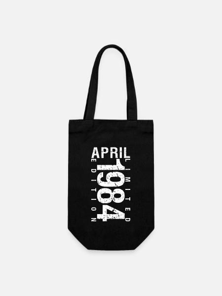 Avril 1984 Avril cadeau anniversaire 1984 - Sac à bouteille - noir