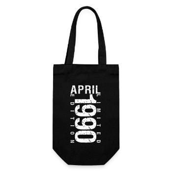 Avril 1990 Avril cadeau anniversaire 1990 - Sac à bouteille - noir - Devant