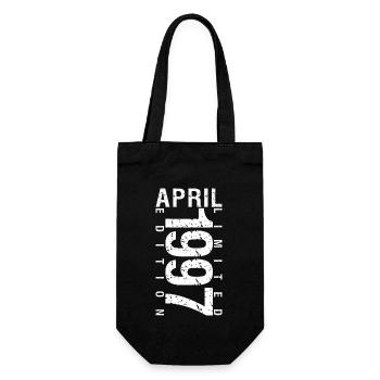 Avril 1997 Avril cadeau anniversaire 1997 - Sac à bouteille - noir - Devant