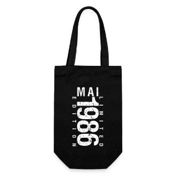 Mai 1986 Mai cadeau anniversaire May 1986 - Sac à bouteille - noir - Devant