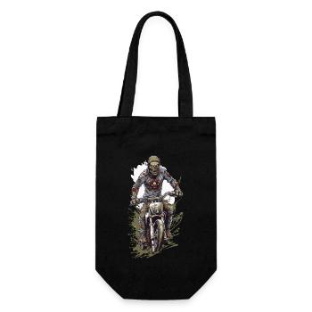 Zombie Halloween Cool Motocross Biker - Gift Bag for Bottles - black - Front