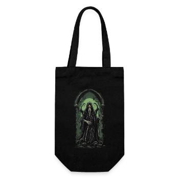 Tentakel-Sensenmann Der Ruf des Dunklen Halloween - Geschenkbeutel für Flaschen - Schwarz - Vorne