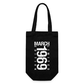 March 1969 March Anniversary March 1969 - Gift Bag for Bottles - black - Front