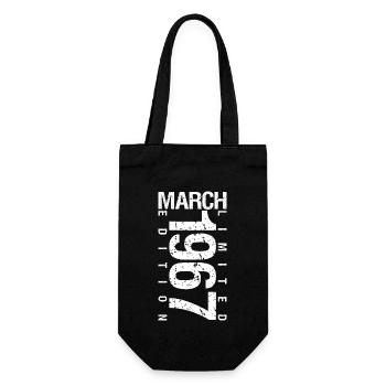 March 1967 March Anniversary March 1967 - Gift Bag for Bottles - black - Front