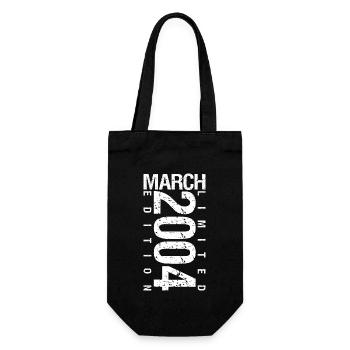 March 2004 March Anniversary March 2004 - Gift Bag for Bottles - black - Front