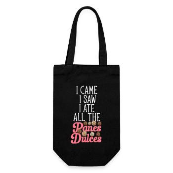 Concha Hispanic Mexican Pan Dulce - Gift Bag for Bottles - black - Front