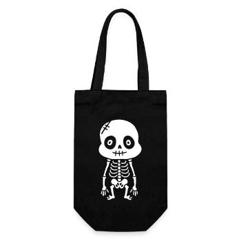 Squelette - Sac à bouteille - noir - Devant