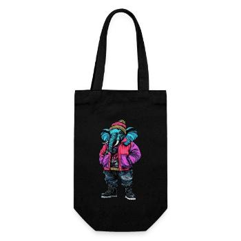 Mode d’hiver éléphant - Sac à bouteille - noir - Devant