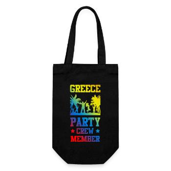 Greece Party Crew - Gift Bag for Bottles - black - Front