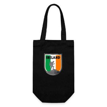 Ireland Flag Vintage Irish Flag Dublin - Gift Bag for Bottles - black - Front
