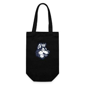 Couronne de chien Husky - Sac à bouteille - noir - Devant