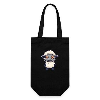 Sheep Halloween Zombie - Gift Bag for Bottles - black - Front