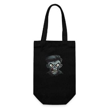 Bande dessinée d’Halloween zombie - Sac à bouteille - noir - Devant