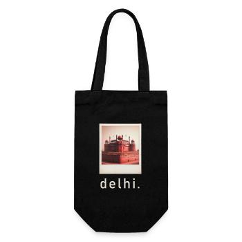 Photo rétro du Fort Rouge de Delhi - Sac à bouteille - noir - Devant