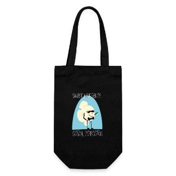 Popcorn sucré Parodie de dessin animé drôle de la culture pop - Sac à bouteille - noir - Devant