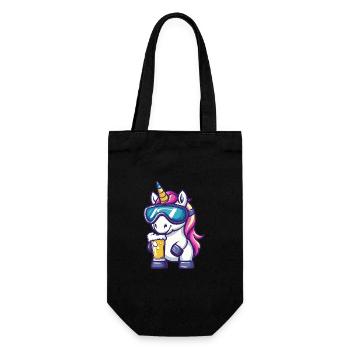 Unicorn après-ski beer - Gift Bag for Bottles - black - Front