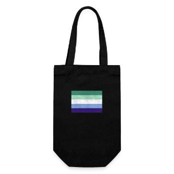 Gay Pride Flag - Gift Bag for Bottles - black - Front