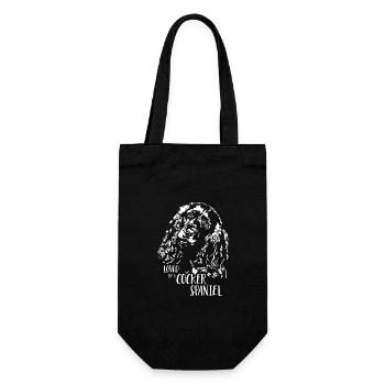 COCKER SPANIEL Dog Saying Dogs Saying Dogs - Gift Bag for Bottles - black - Front