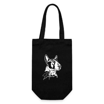BULL TERRIER Chiens Portrait Chien Wilsigns - Sac à bouteille - noir - Devant