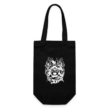 Cairn Terrier Crown Dog Dogs Wilsigns - Sac à bouteille - noir - Devant