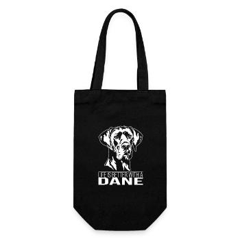 La vie des danois est meilleure Chiens Grands Dague Wilsigns - Sac à bouteille - noir - Devant