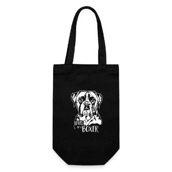 Aimé par un chien Boxer Dog Wilsigns - Sac à bouteille - noir - Devant