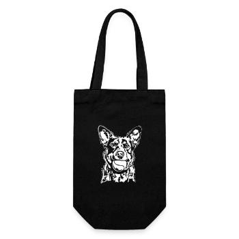 Cattle Dog Ball Balljunkie Dogs Wilsigns - Gift Bag for Bottles - black - Front