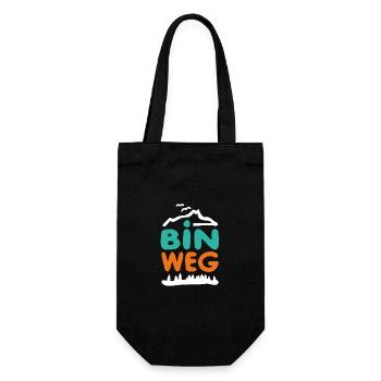 Je suis parti (blanc) - Sac à bouteille - noir - Devant