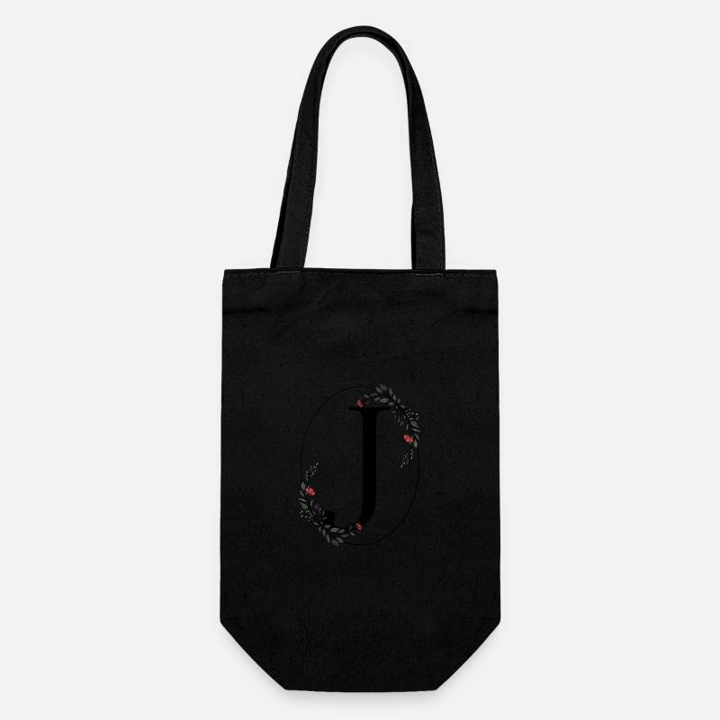 Lettre J - Sac à bouteille - noir