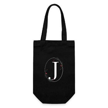 Lettre J - Sac à bouteille - noir - Devant